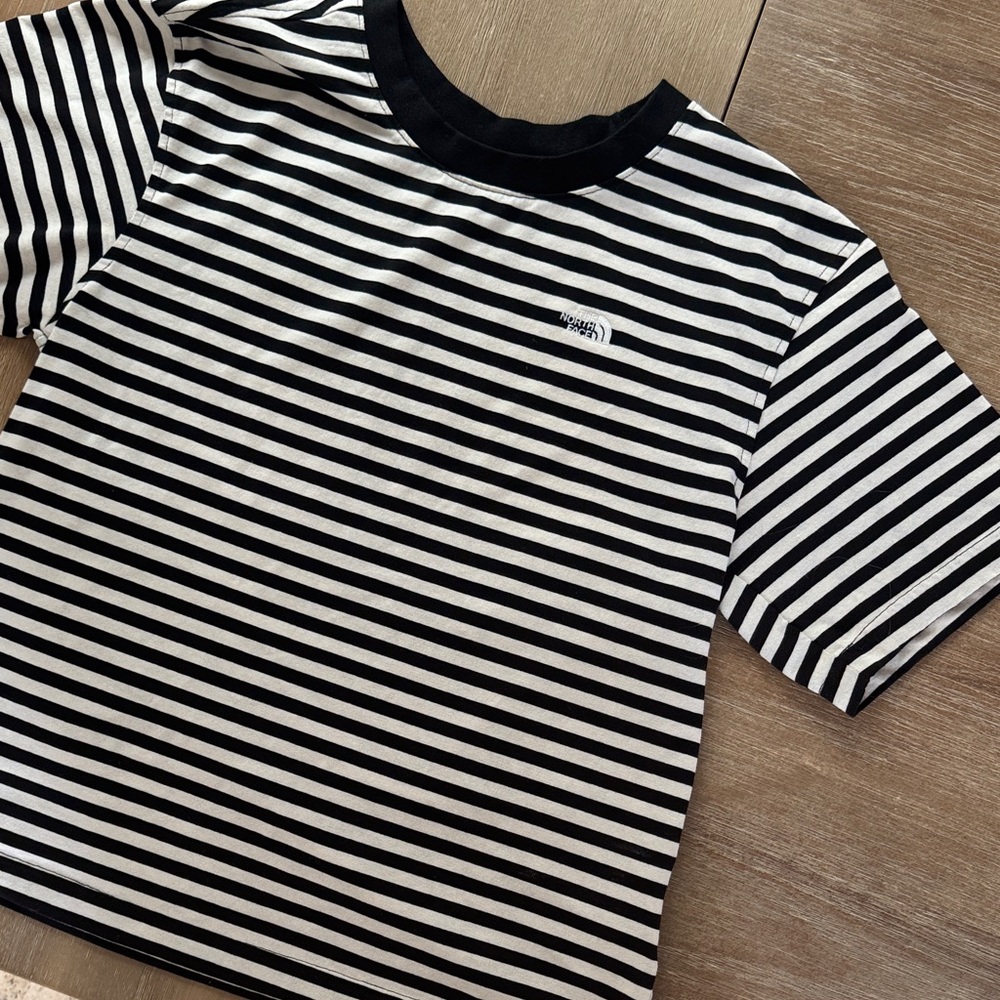 The North Face Women’s Striped Black and White Tee